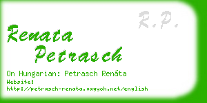 renata petrasch business card